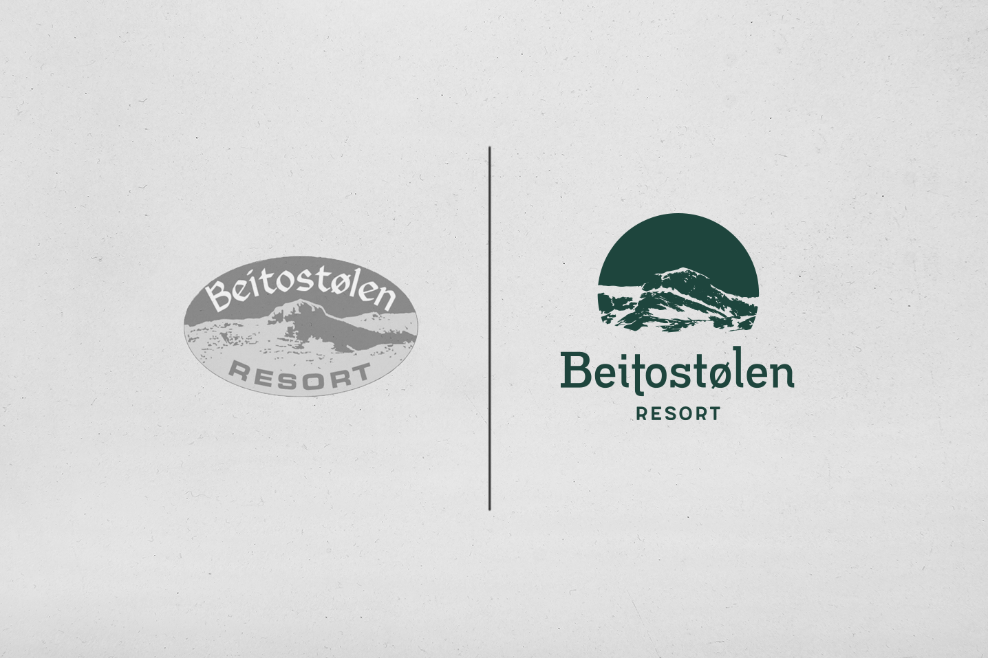 Beitostølen logo før og etter